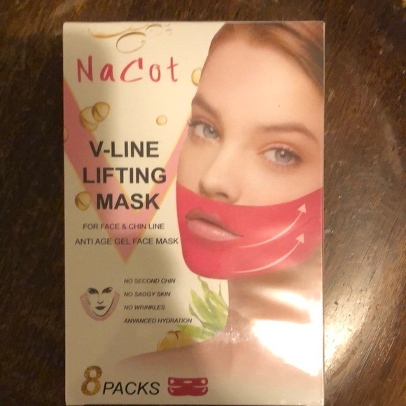 NEW- NaCot V-Line Mask 8 Pcs Chin Up Patches - Picture 2 of 9